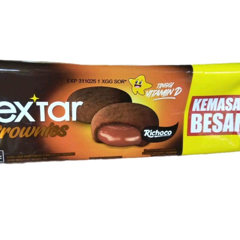 

NABATI NEXTAR BROWNIES RICHOCO NETTO 90 GR ISI 9 KEPING