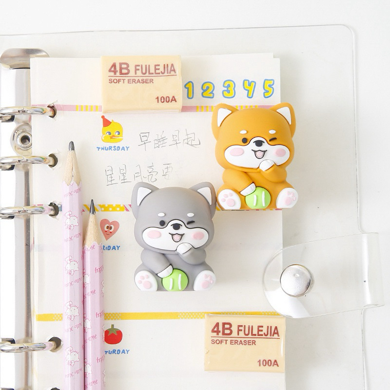 

Rautan Pensil Corgi 3 Dimensi Include Penghapus 4B / Rautan Lucu