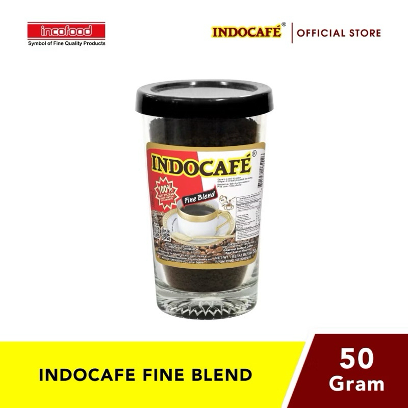 

[TERMURAH] Indocafe Fine Blend Gelas 50gr
