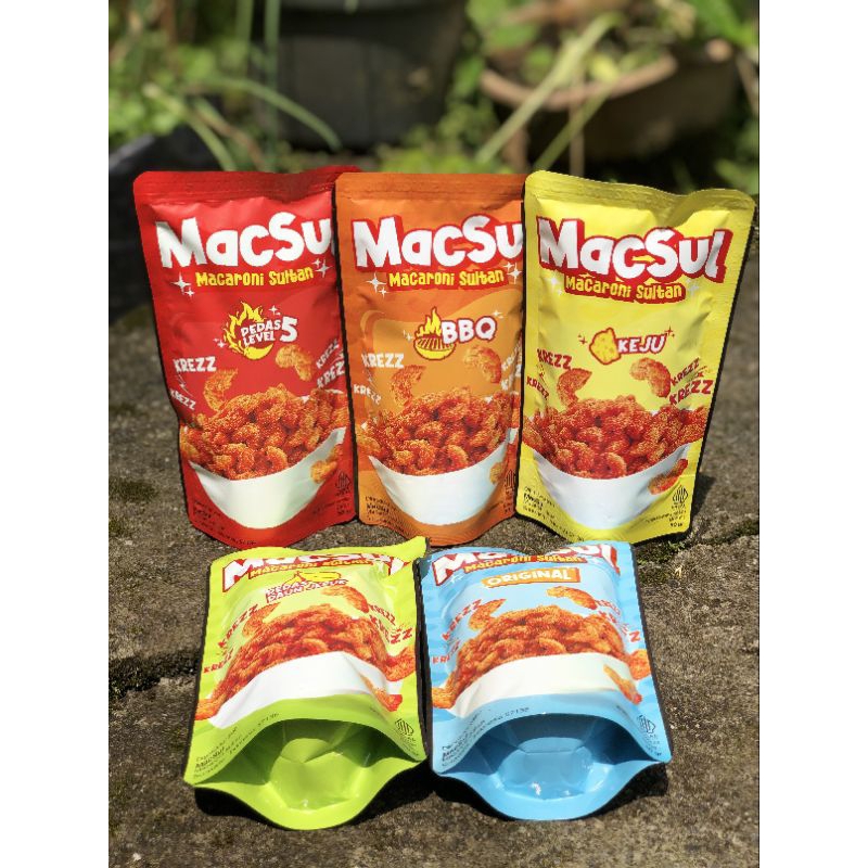 CEKELIN MAKSUL ( MAKARONI SULTAN ) 5 VARIAN RASA NETTO 50g