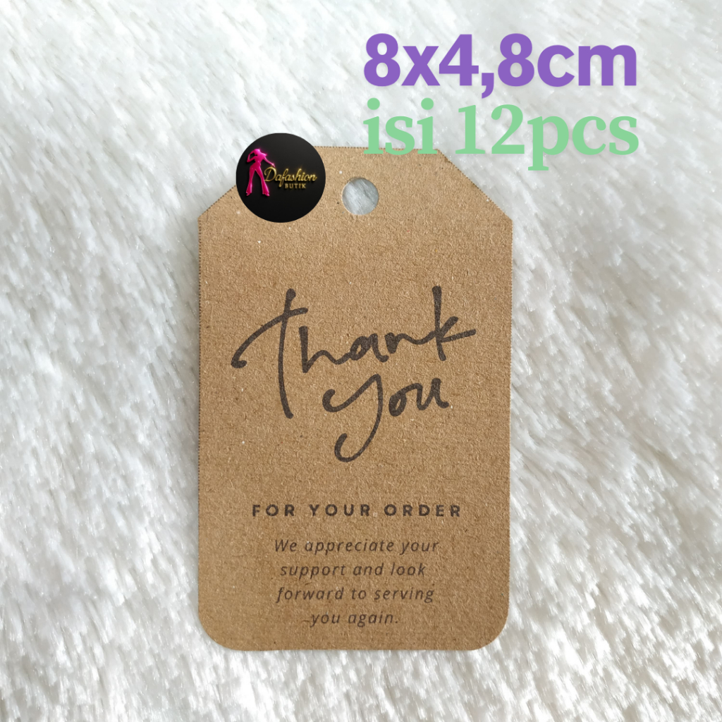 

12Pcs Label Hang Tag Vintage Kraft