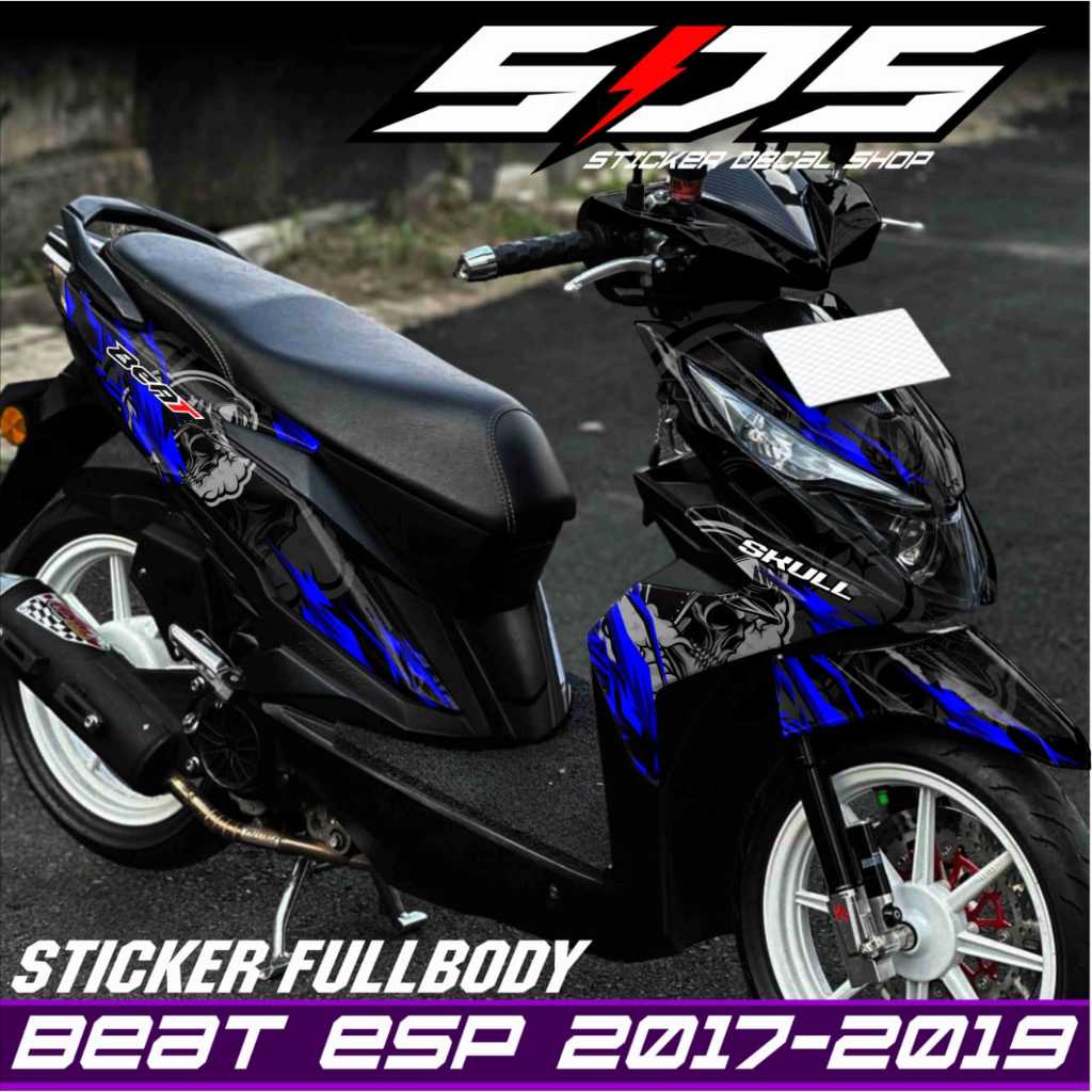 TERBARU DECAL Honda Beat Esp Full body Stiker Honda Beat Variasi Stiker Decal Full Body 2017-2019