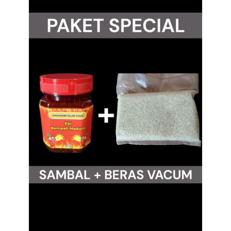 

paket Hemat sambal + beras vacum