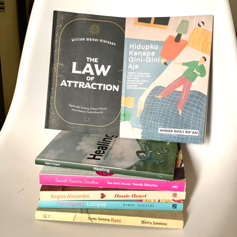 Preloved novel, self improvement | buku bekas kondisi bagus koleksi pribadi original