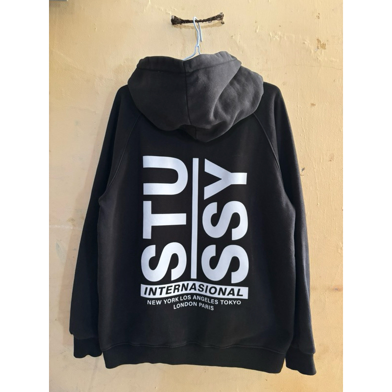 Hoodie Stussy Internasional Zipper World Tour