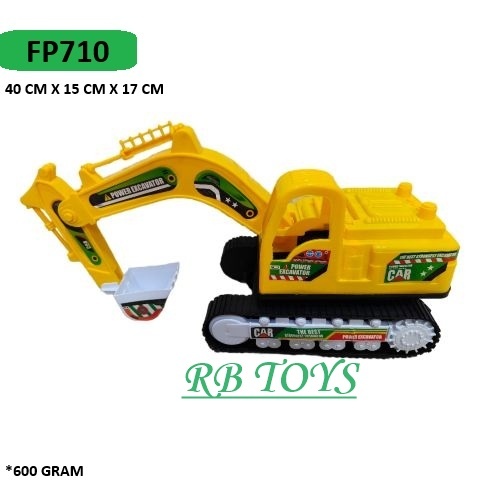 RBTOYSNEW MAINAN MOBIL TRUK ESCAVATOR FREEWHEEL FP710