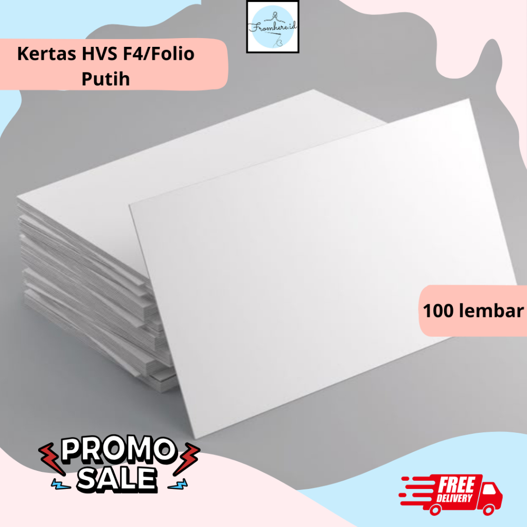 

Kertas HVS F4 75 GSM 100 Lembar / HVS Folio 75 Gram Putih Bersih / Kertas Print Fotocopy 80 Gr Ori