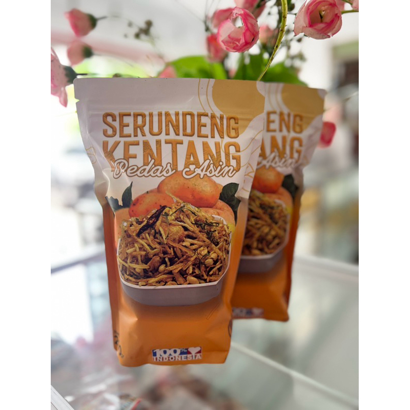

Serundeng Kentang Pedas Asin Kemasan 200gr