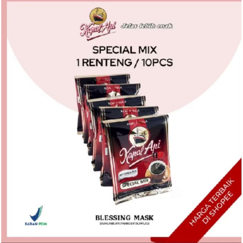 

Kopi kapal api mix 23gr 1 renteng isi 10 pcs