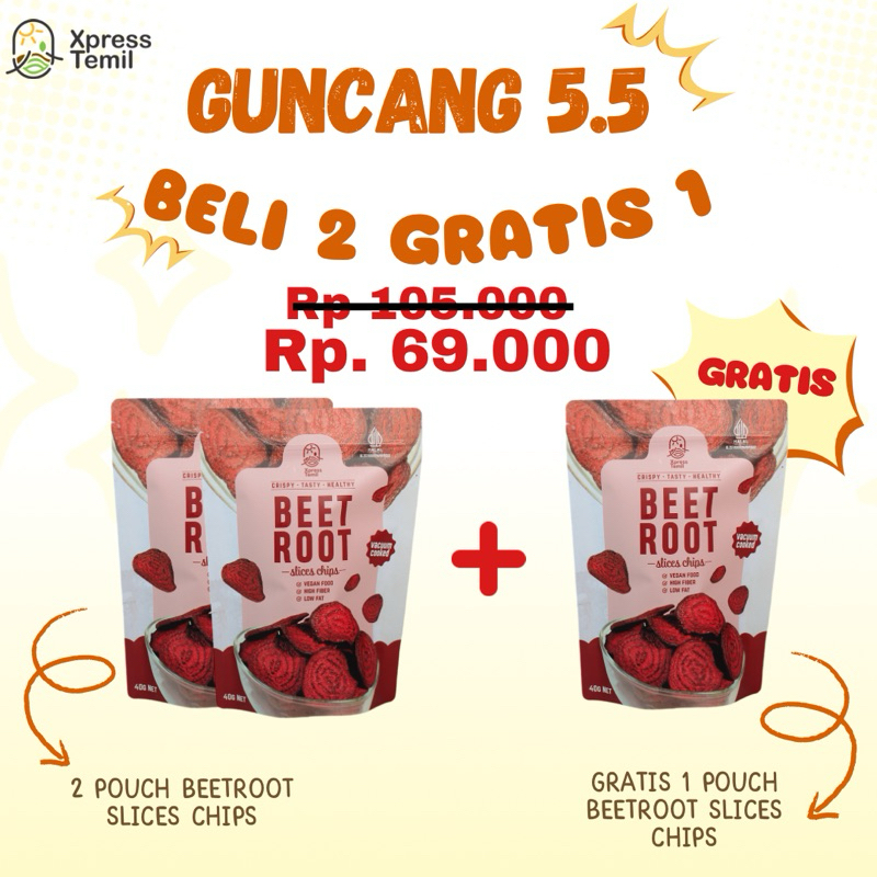 

Xpresstemilofficial Keripik Buah Bit Beetroot