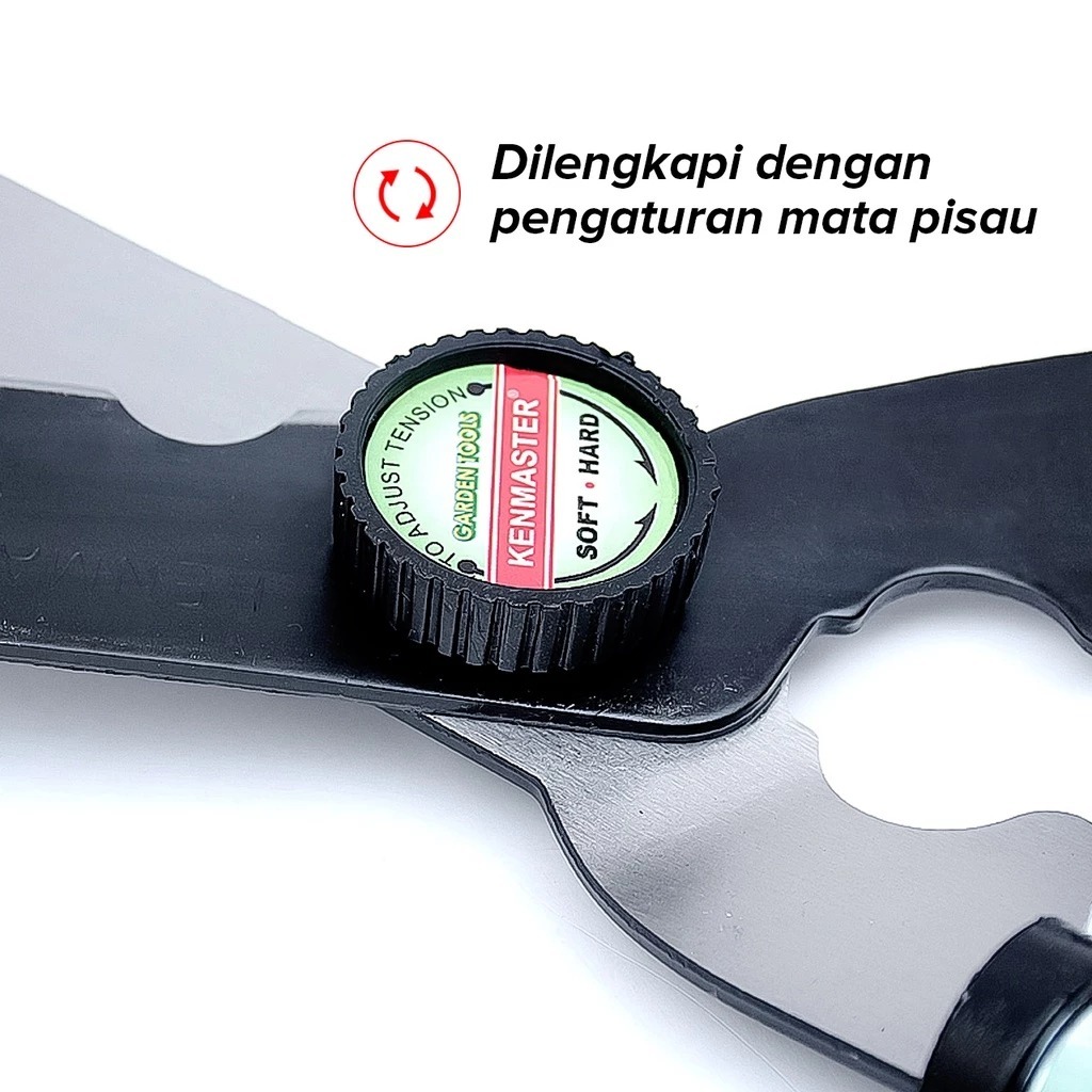 Kenmaster Gunting Pagar Gagang Besi /Gunting Rumput Dahan Ranting Pagar Kebun Besar Kenmaster, GUNTI