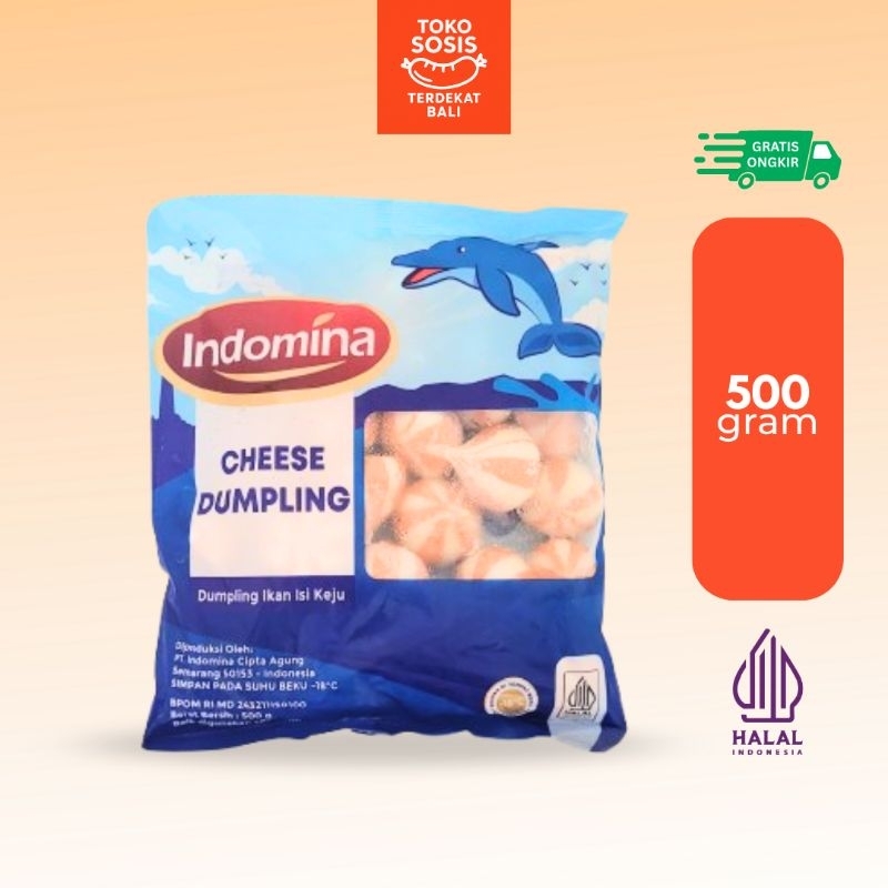 

Indomina Fish Dumpling Cheese 500 gram | Dumpling Ikan Keju