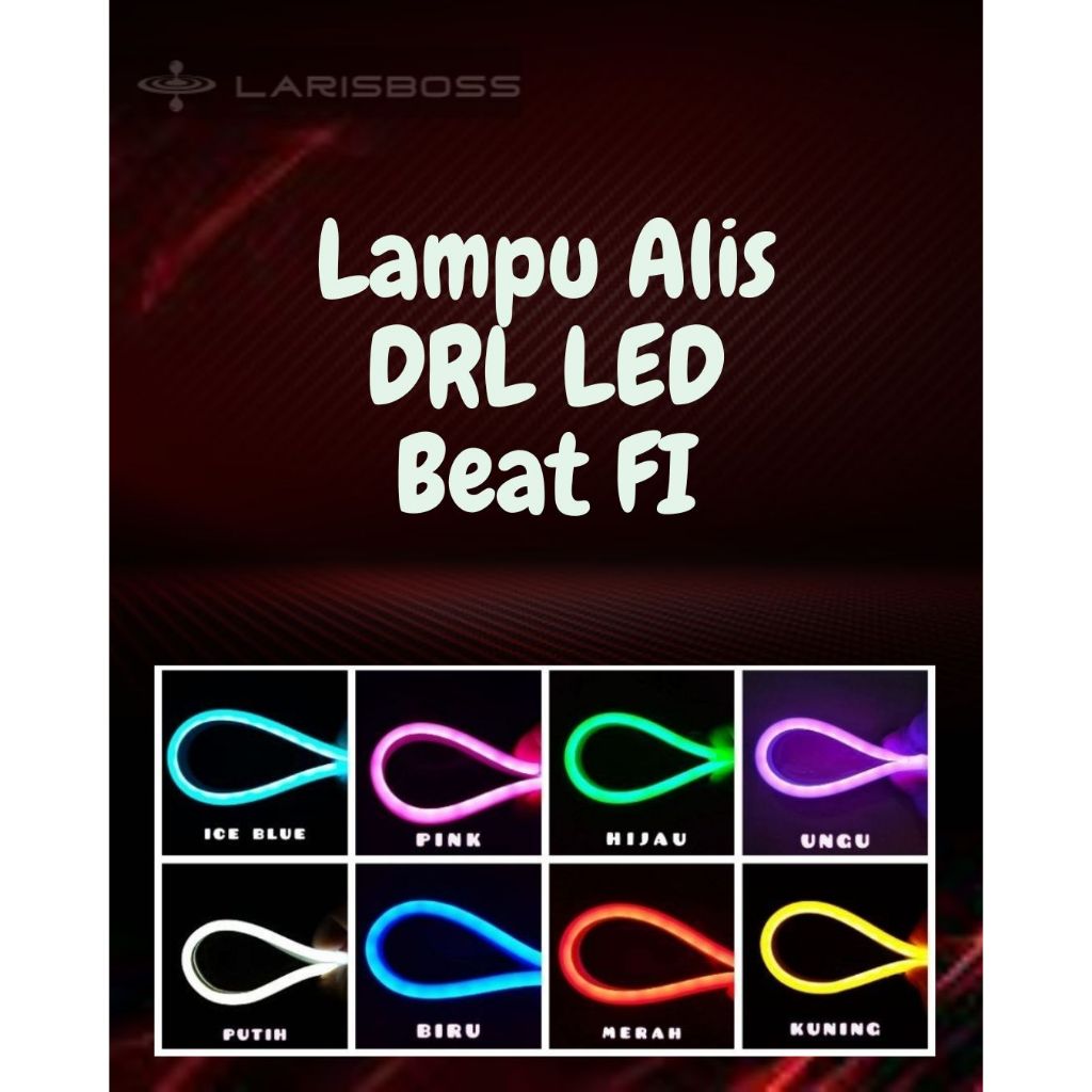 Lampu Alis DRL LED Beat FI – Sepasang 30cm | Lampu Senja Motor + Bonus Devil Eyes