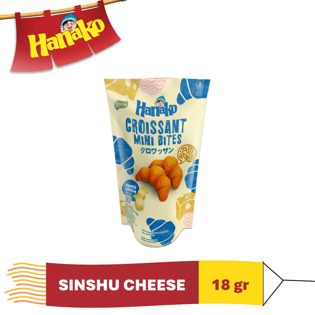 

Hanako Snack Croissant Mini Bites Sinshu Cheese 18 gr