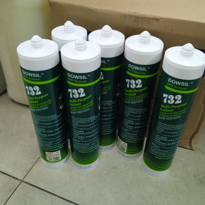 Silicone sealent dowsil 732 multi purpose sealent rtv warna white/ putih