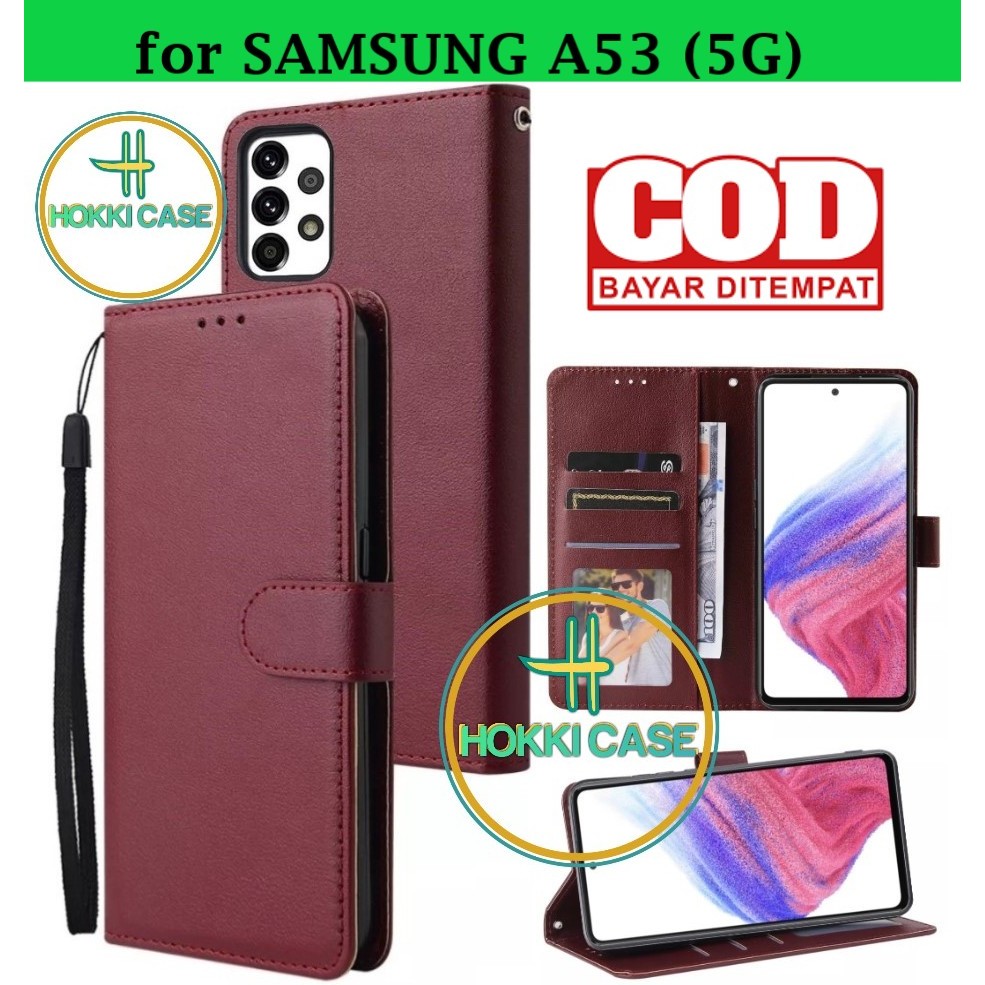 Flip Case SAMSUNG A53 5G Case Wallet Kulit Casing Dompet Case Wallet Leather Flip Case SAMSUNG A53 5