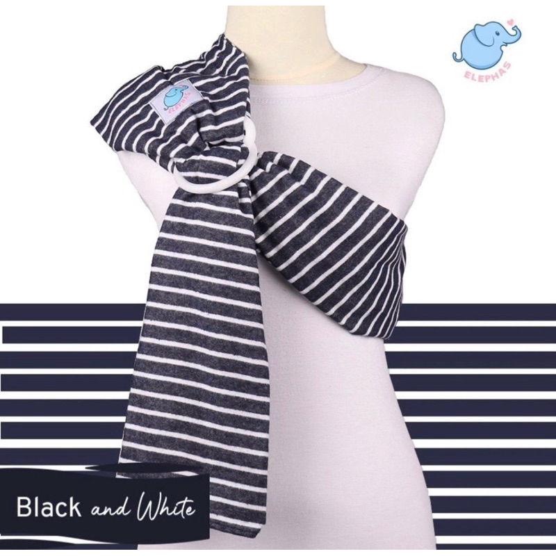 Elephas-Ring Sling Motif Series (Black an White)