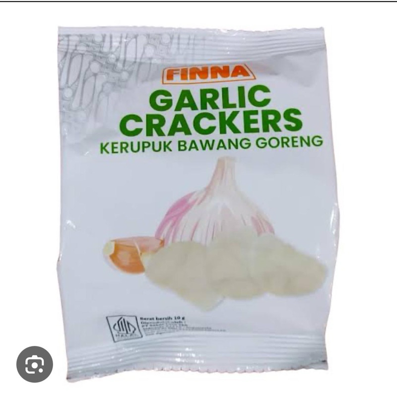 

Finna Garlic Crackers||Kerupuk Bawang Goreng 1 Dus