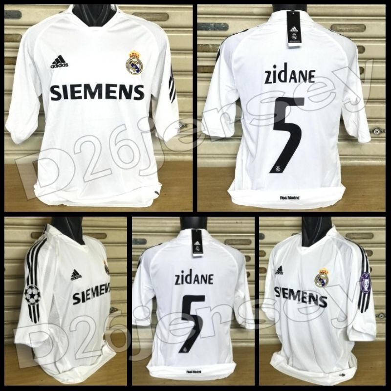 Jersey RETRO Reall_ MadDriidD_ Home 2005 / 2006 + Cetak Nama Nameset ZIDANE 5 / RAUL 7 / BECKHAM 23 