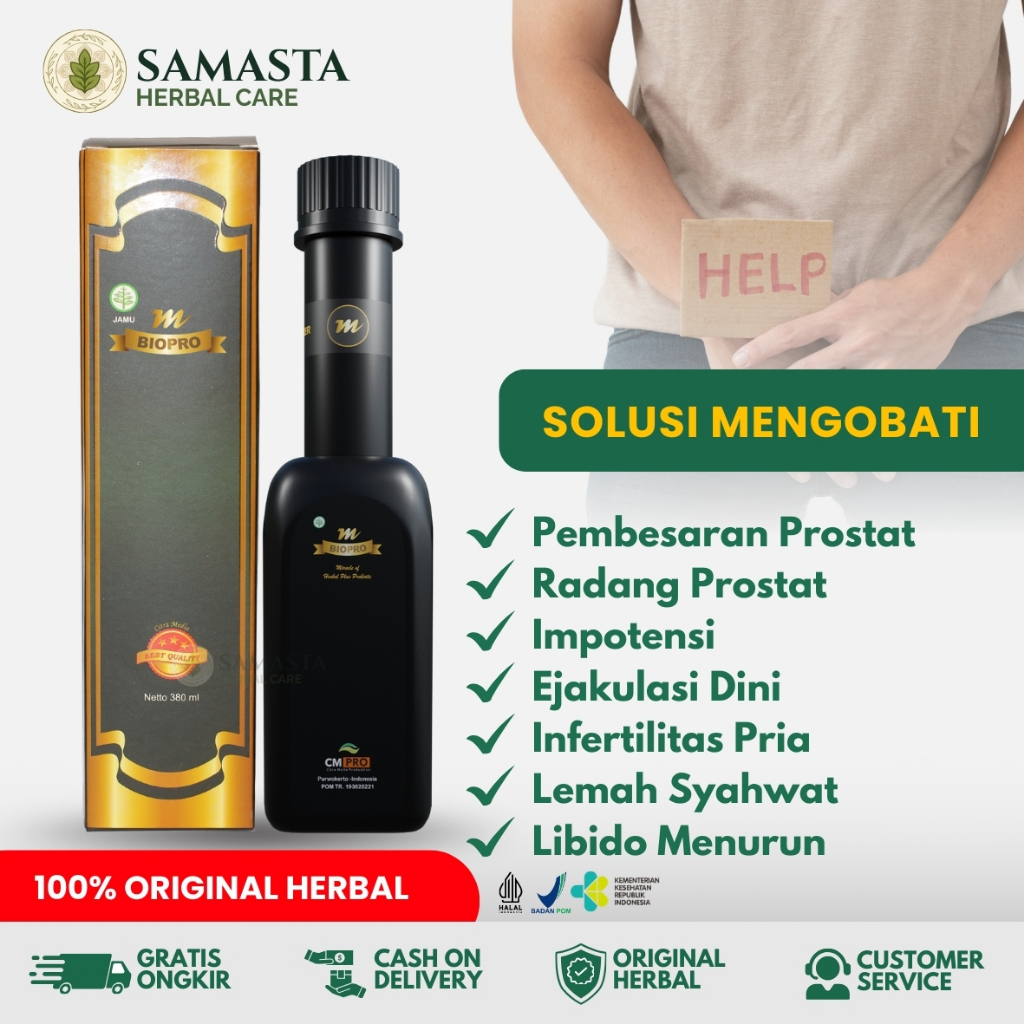 M-Biopro Suplemen Alami untuk Radang Prostat, Ejakulasi Dini, Libido dan Masalah Kesehatan Lainnya