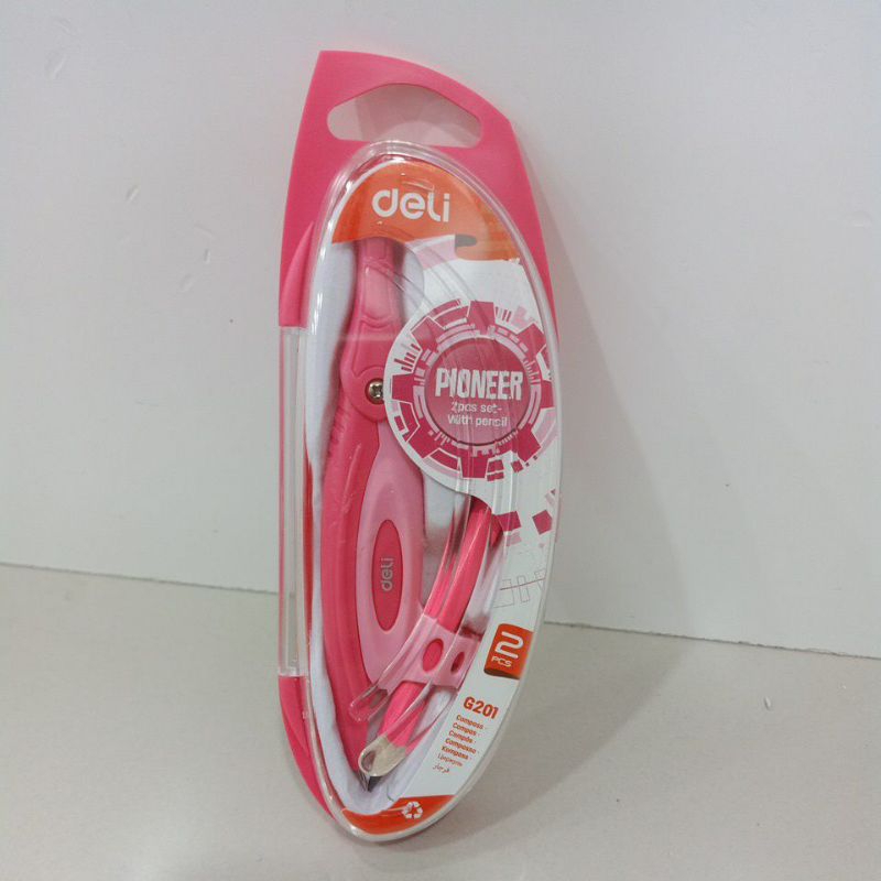 

Deli Jangka & Pensil -Plastic Compass W/Pensil 2pc EG20102