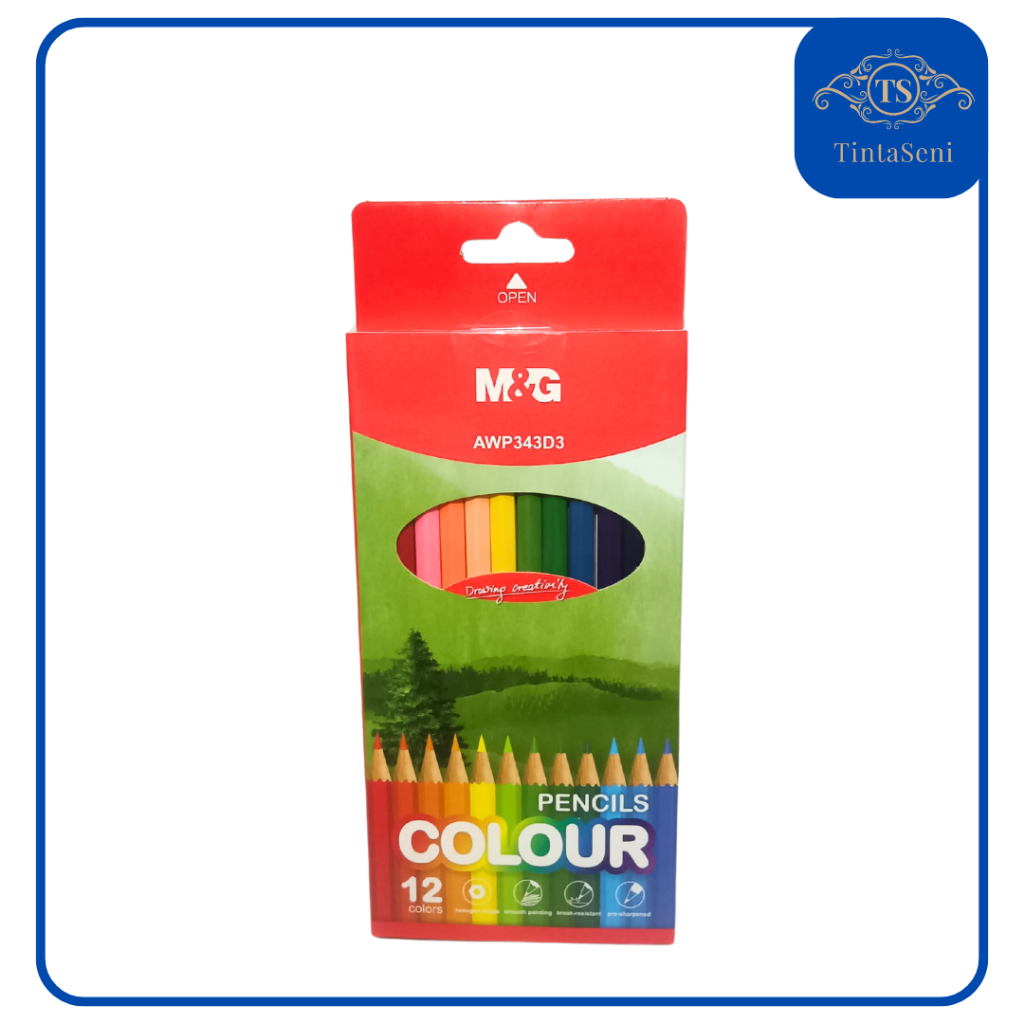 

Pensil Warna M&G Isi 12 Warna Hexagonal Berkualitas Murah Bagus M&G Color Pensil Hexagonal