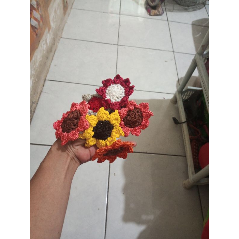 amigurumi kunciran bunga
