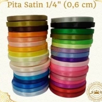 

PITA SATIN 1/4 INCH ATAU 0,6 CM PANJANG 20-25 YARD