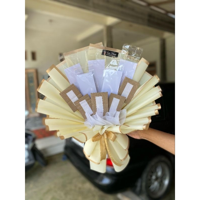 buket kosongan mix, bisa isi uang, foto, rokok, kopi dll