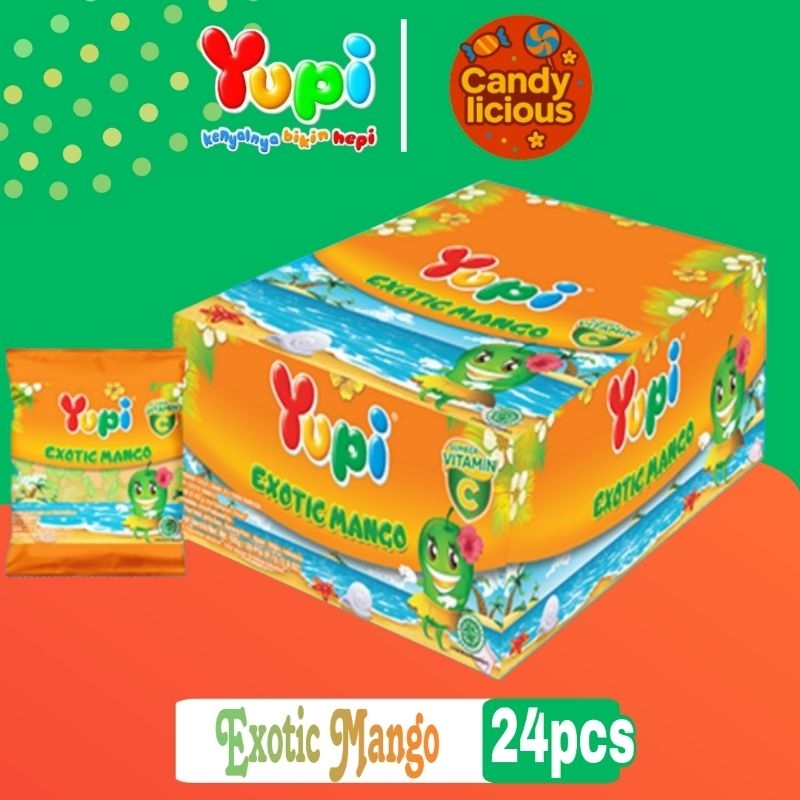 

Permen Yupi Exotic Mango Display Box isi 24pcs