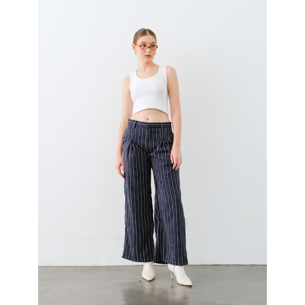 AUCTUS - Como Stripe Trouser Pants