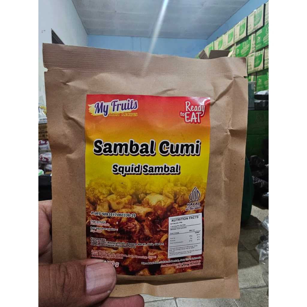 

sambal cumi/tuna/bawang/terasi instan siap sajio