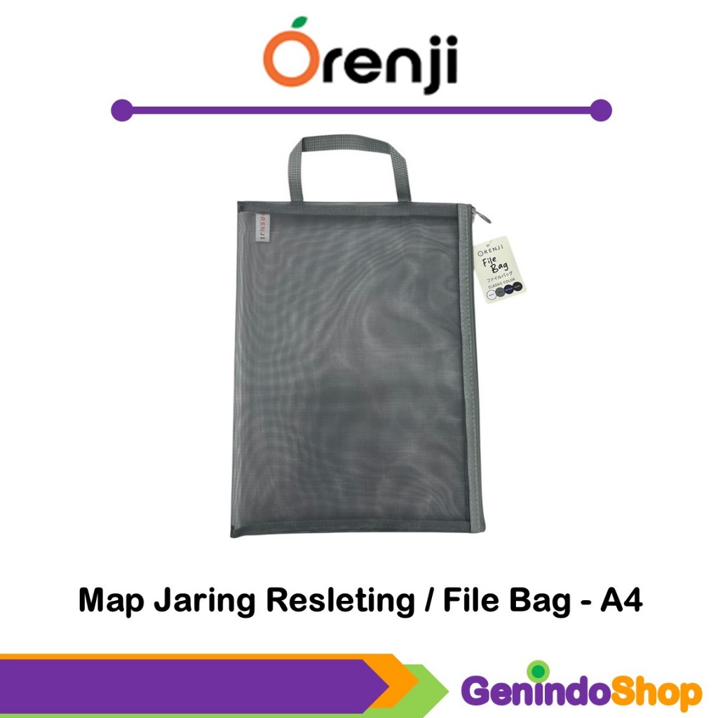 

Map Jaring Resleting / File Bag A4 Orenji