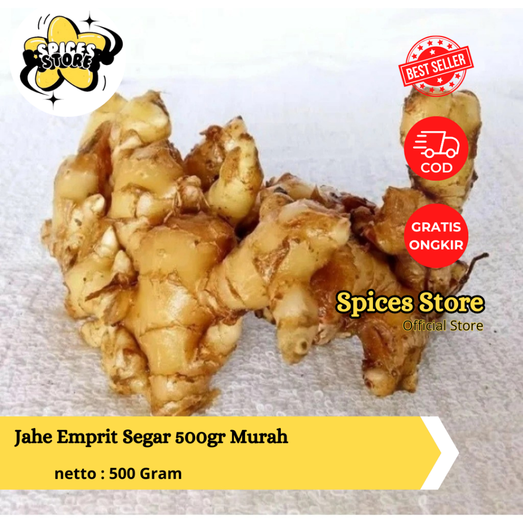 

Jahe Emprit Berkualitas Segar 500gr - Jahe Murah - Spices Store