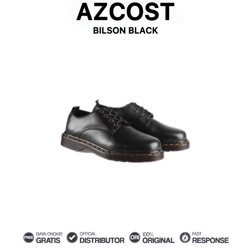 Azcost Bilson Sepatu Pria Oxford Kulit Formal Kerja Casual Harian Fashion Original 100%