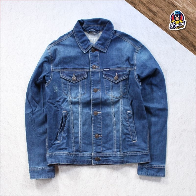 Jaket Trucker Denim/jeans Indigo SPAO