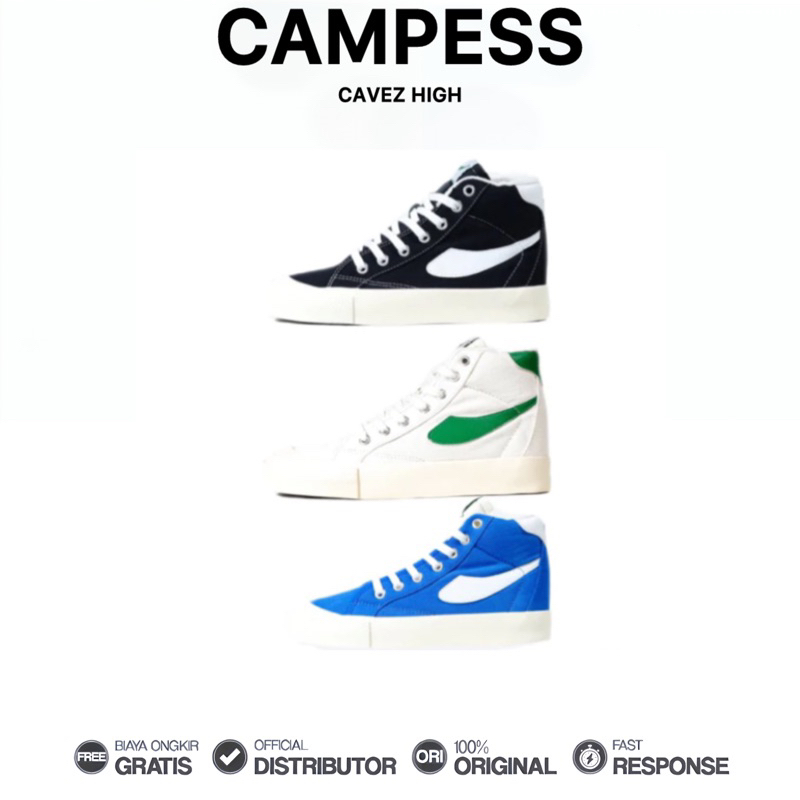 Campess - Sepatu Cavez Pro Hi Sneakers Casual Unisex Wanita Pria Original 100%