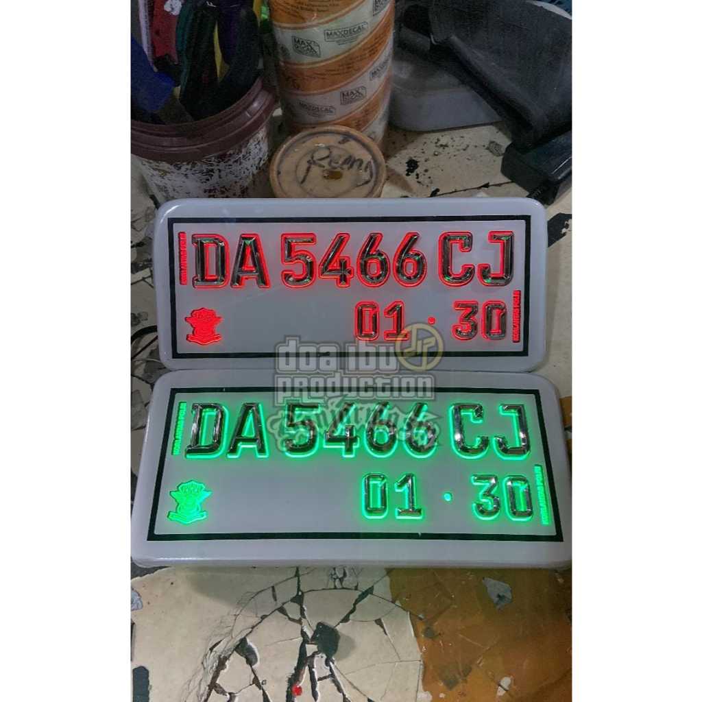 PLAT LED MOTOR PLAT NYALA MOTOR PLAT LAMPU MOTOR