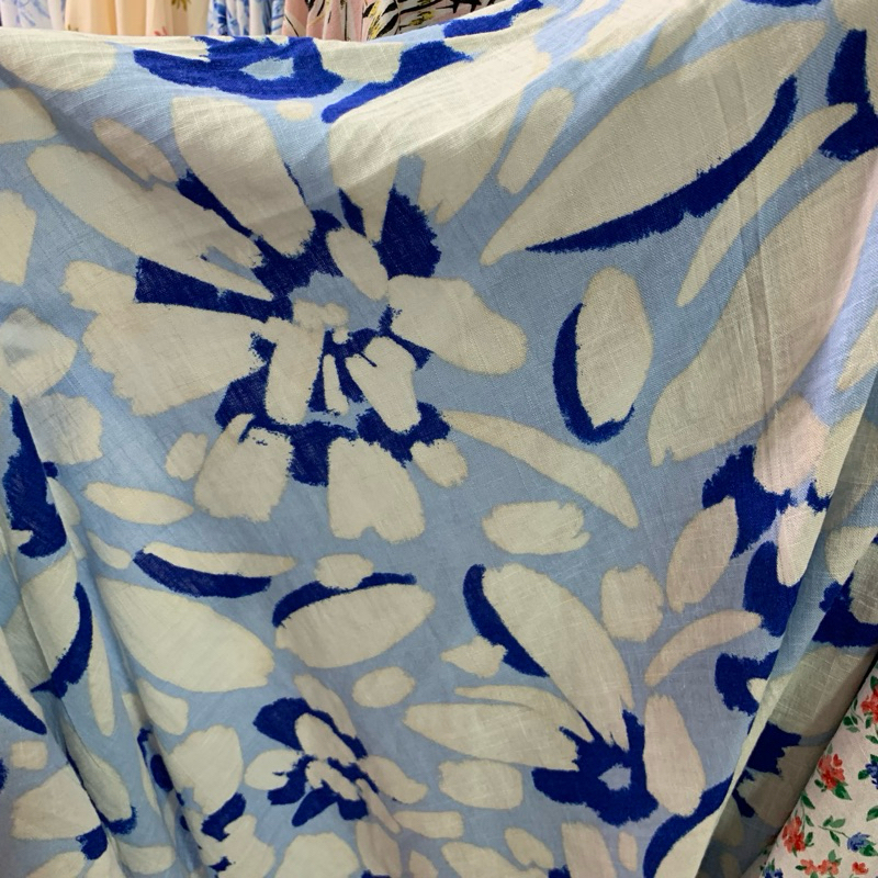 Kain cotton linen - Bahan Kain katun linen premium - Kain linen motif  - Kain katun motif - Kain kat