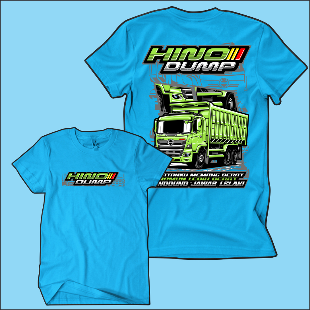 KAOS HINO DUMP TRUCK COMBED 24S