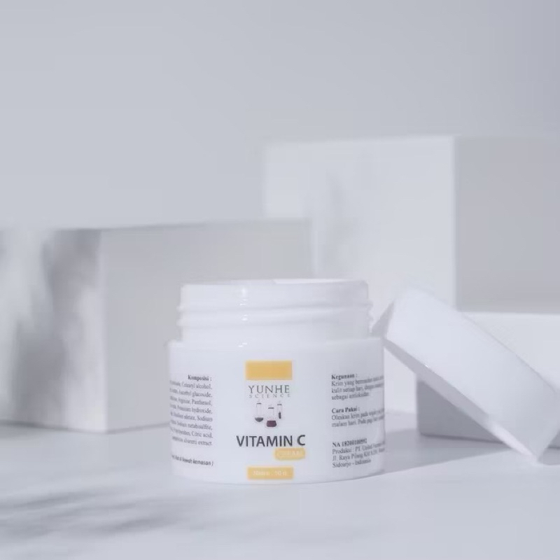 ✅YUNHE SCIENCE✅ Vitamin C Cream | Cream Wajah | Pelembab Wajah | Halal dan BPOM | Yunhe Science