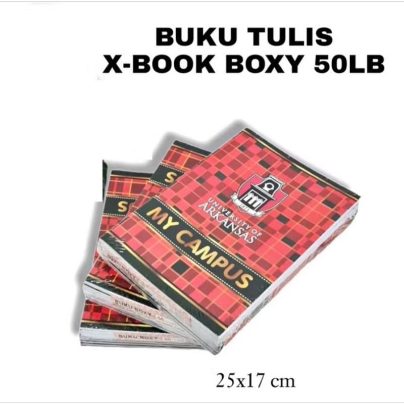 

Buku Tulis X-Book BOXY/50 Lembar (8bk) Besar/Panjang 50 Lembar (8bk) BigBoss / Buku Catatan/ Buku Sekolah / Big boss