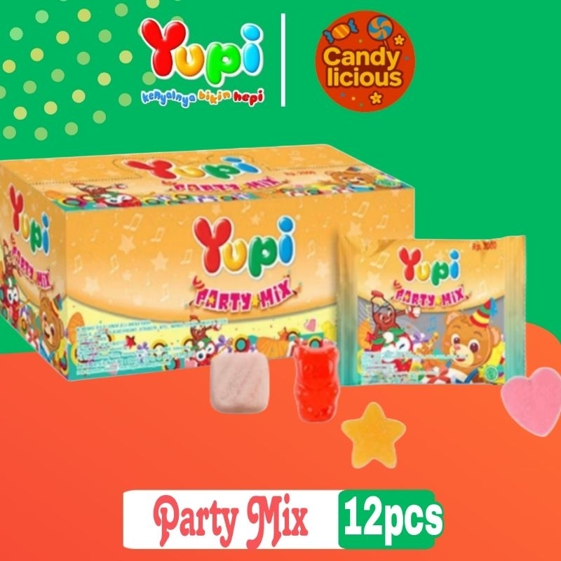 

Permen Yupi Party Mix 32gr Display Box isi 12pcs