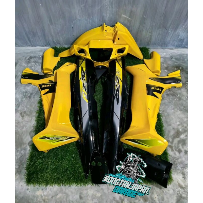 full set bodi halus fiz r f1zr super sport kuning hitam cover body fizr f1zr super sport kuning