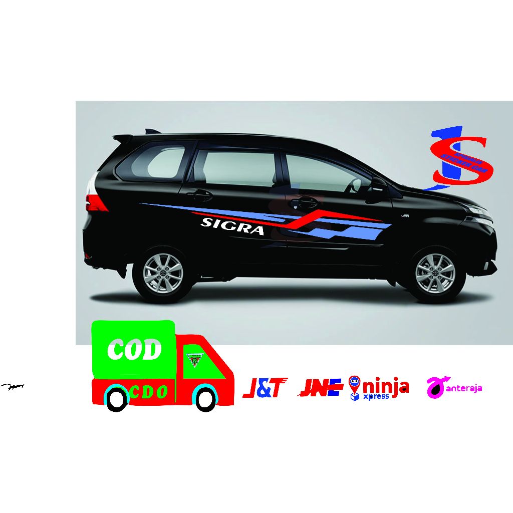 stiker mobil sigra striping mobil sigra stiker cutting list body mobil sigra