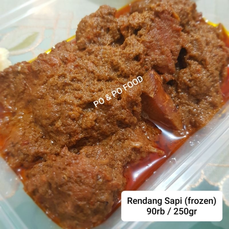 

Rendang Sapi 250gr dan 85gr frozen