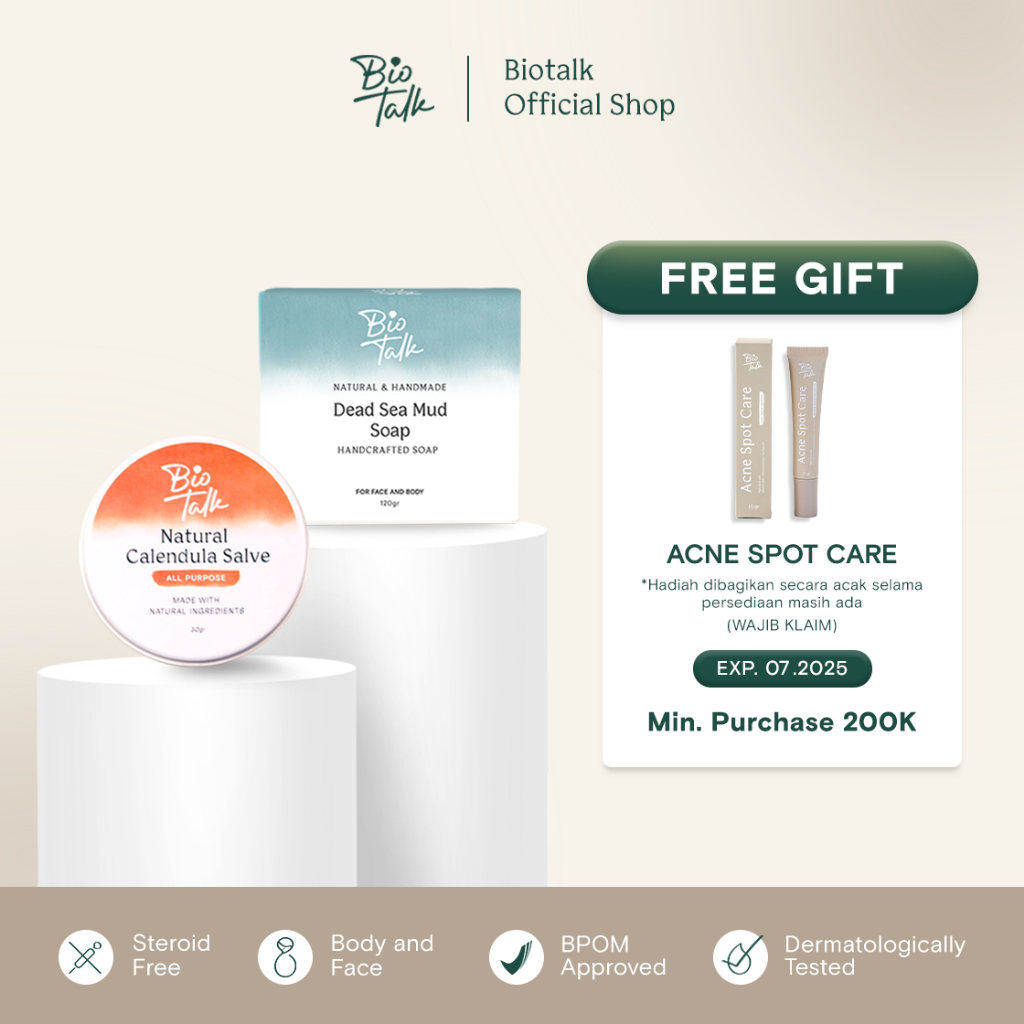 Biotalk Bundle Gatal dan Ruam | Salep Sabun Melembapkan Bagus Untuk Kulit Gatal Alergi Iritasi Ruam