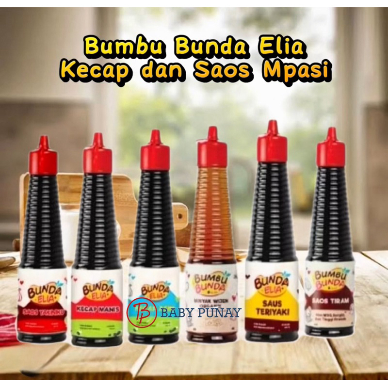 

BUMBU BUNDA SAOS TIRAM MINYAK WIJEN KECAP ASIN KECAP MANIS ORGANIK