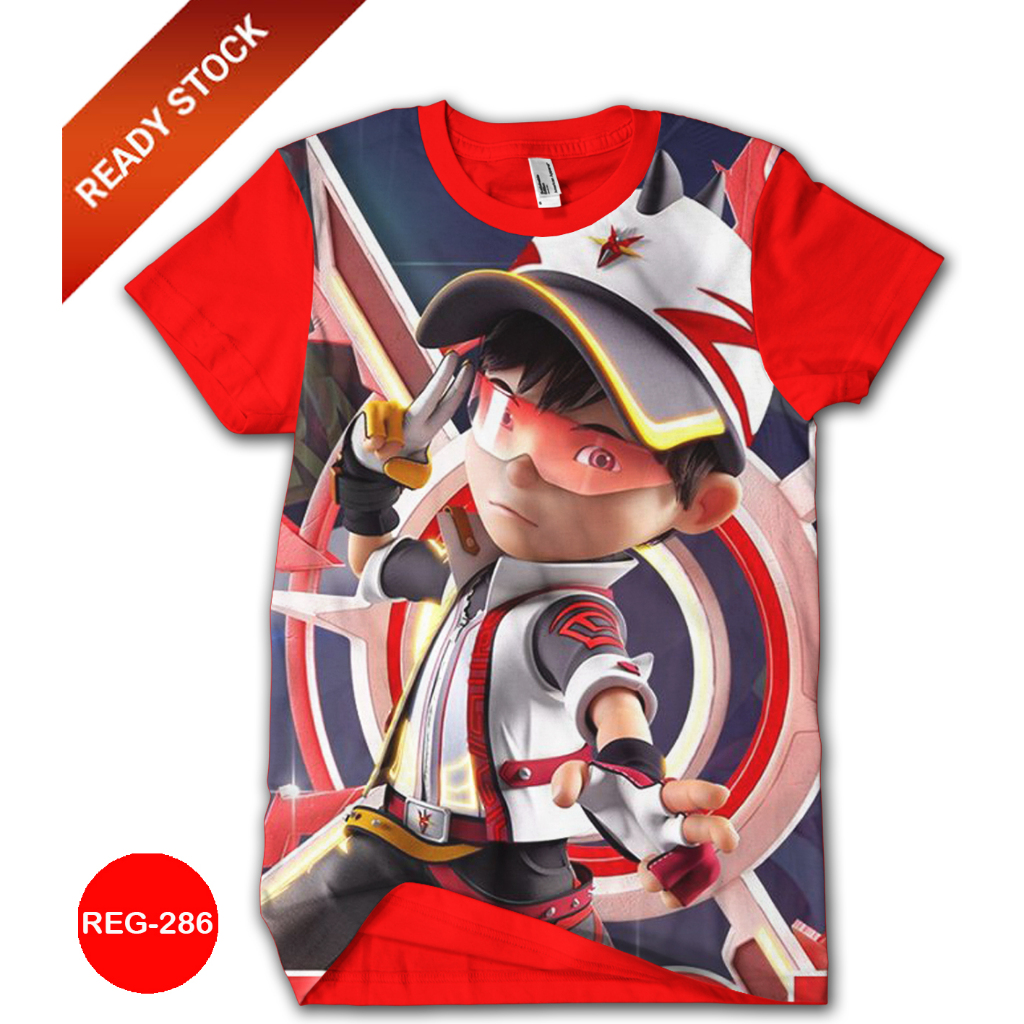 Baju Boboiboy Printing 3D Kaos Anak dan Dewasa Boboiboy Supra Fashion Trendy