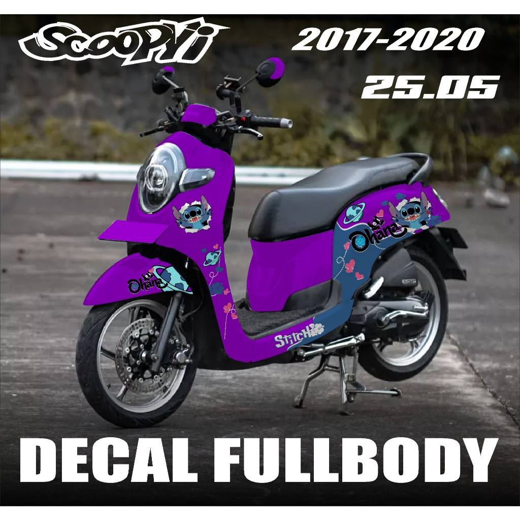 COD TERBARU Decal Stiker DECAL SCOOPY 2017 2018 2019 FULL BODY NEW  DESIGN GRADASI STICKER KEREN SCO